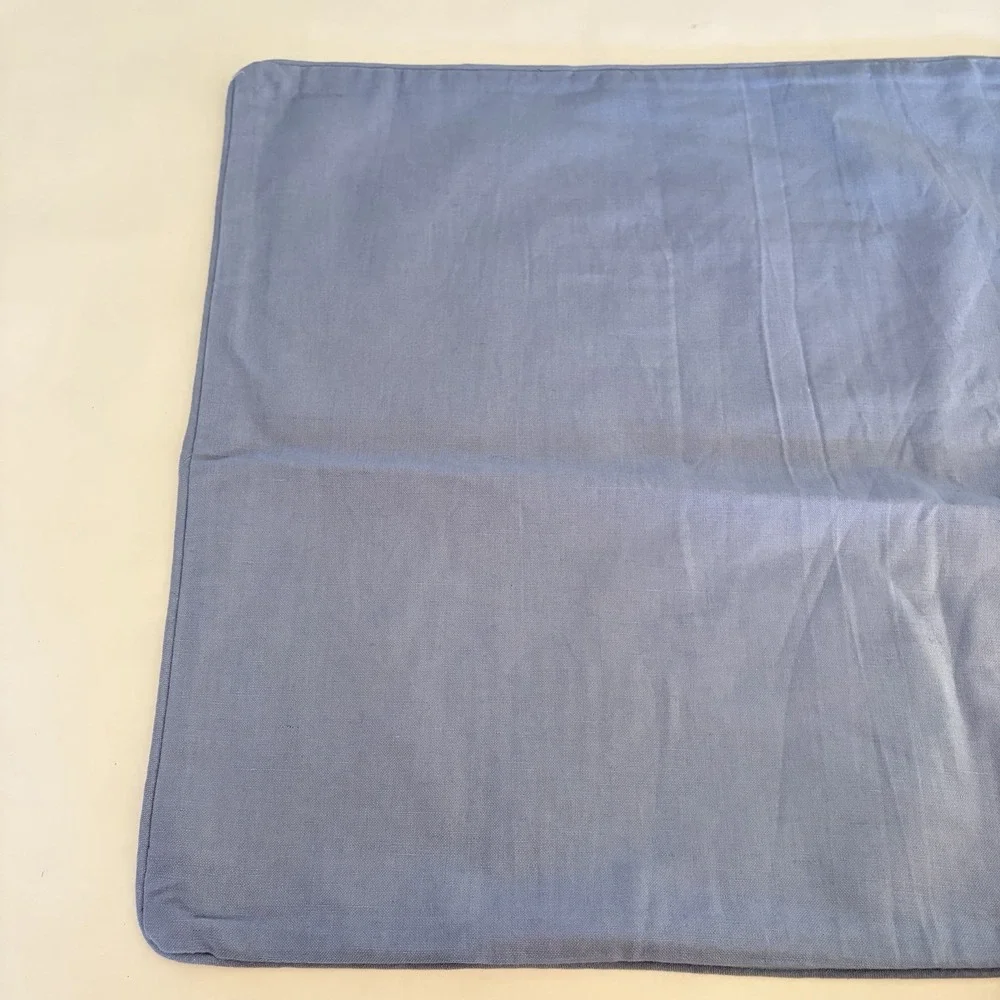 Villa‎ Classic Home Ambrose Blue Natural 22x22 Pillow Cover Pottery Barn Linen